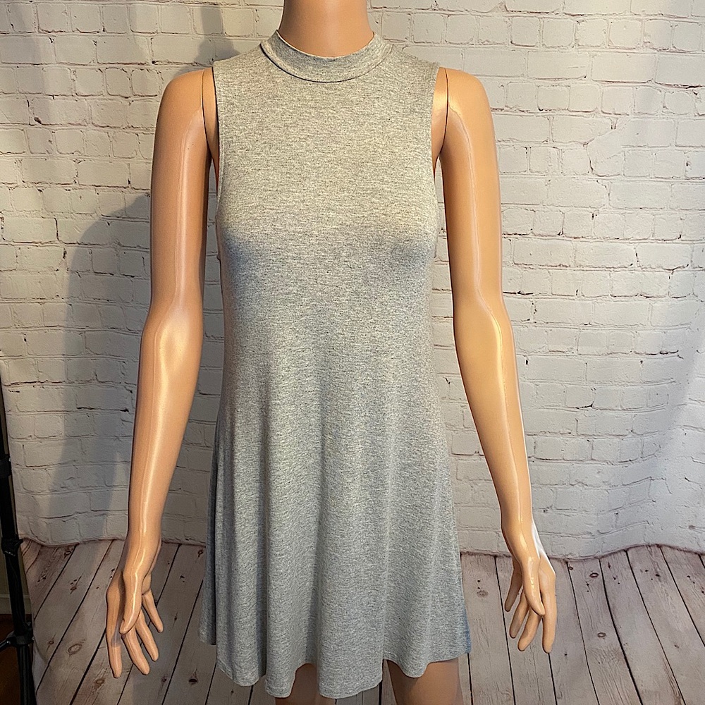 Love Tree gray turtleneck cut off dress size medium boho casual
